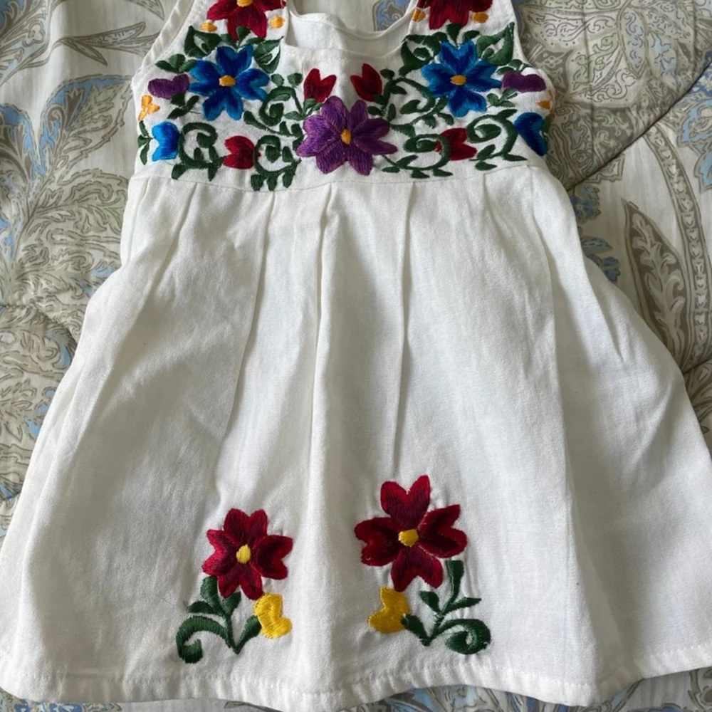 NEW GIRL’S FLOWERED DRESS